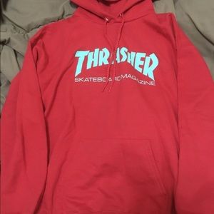 RED THRASHER HOODIE